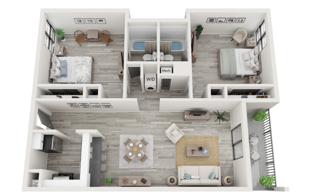 Two Bedroom Redesigned