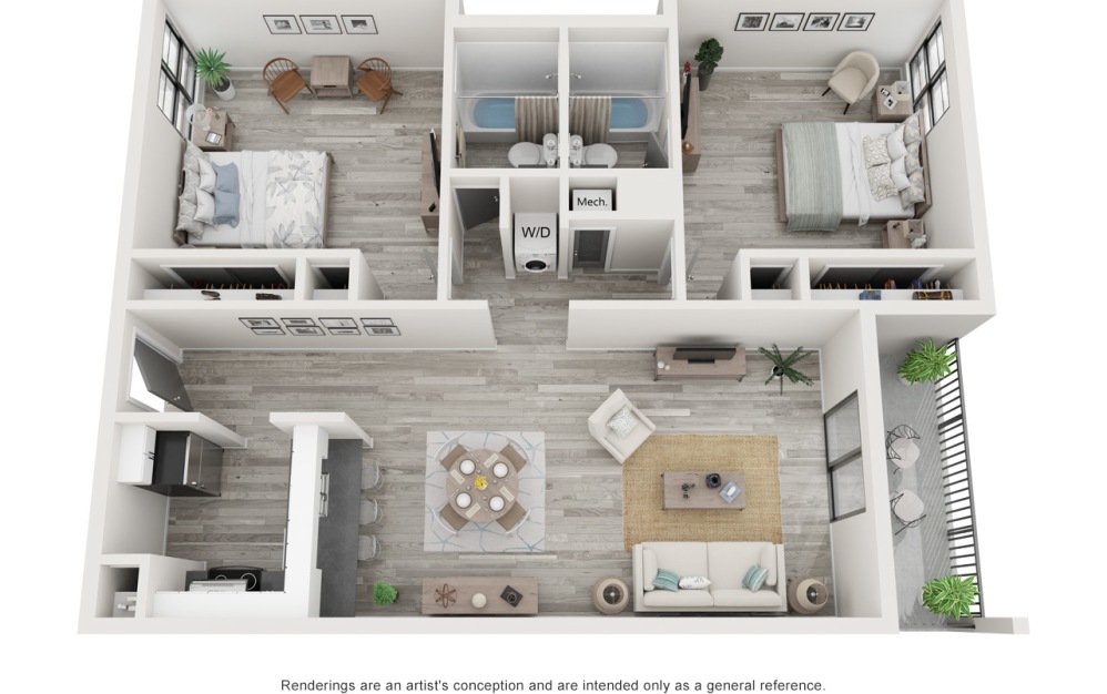 Two Bedroom Redesigned