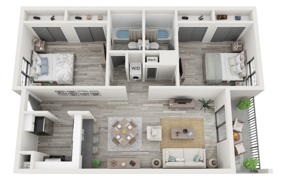 Two Bedroom Redesigned