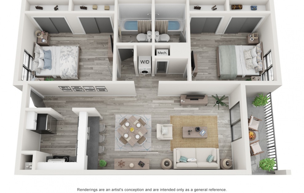 Two Bedroom Redesigned