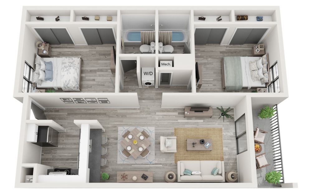 Two Bedroom Redesigned