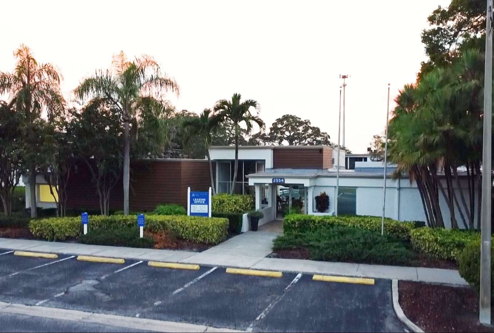 exterior view of the leasing office 